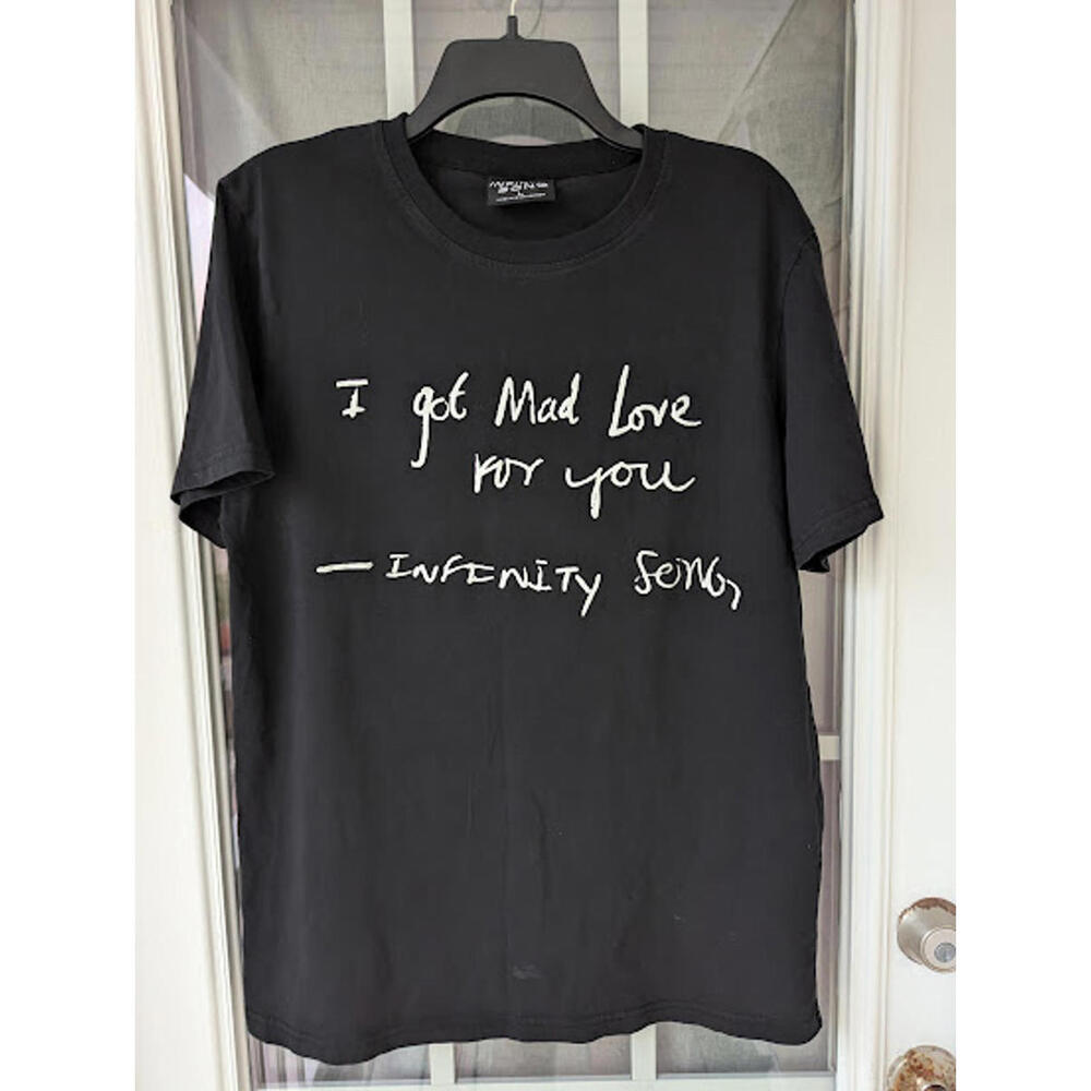 Infinity Song Mad Love Collection super soft black band Tee Size L rock soul - Picture 4 of 5